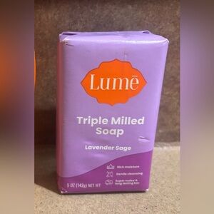 Lumē Lavender Sage Triple Milled Soap - Purple